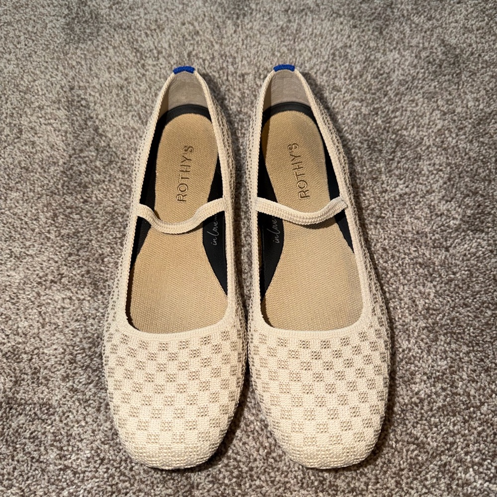 Rothy’s max square Mary Jane basketweave